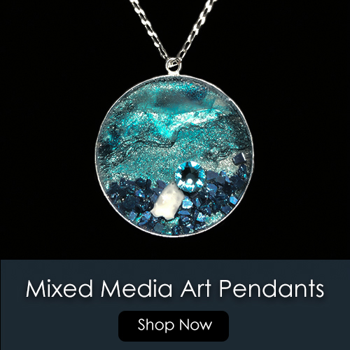 Click here to shop the Mixed Media Art Pendant Series.