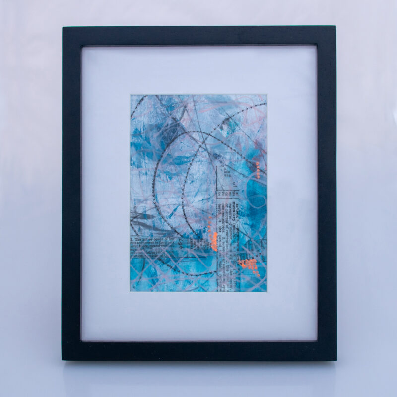 Image of First Frost No. 1, a mixed media painting by artist Heather Elliott