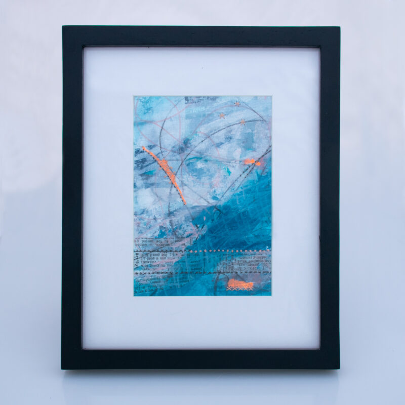 Image of First Frost No. 10, a mixed media painting by artist Heather Elliott