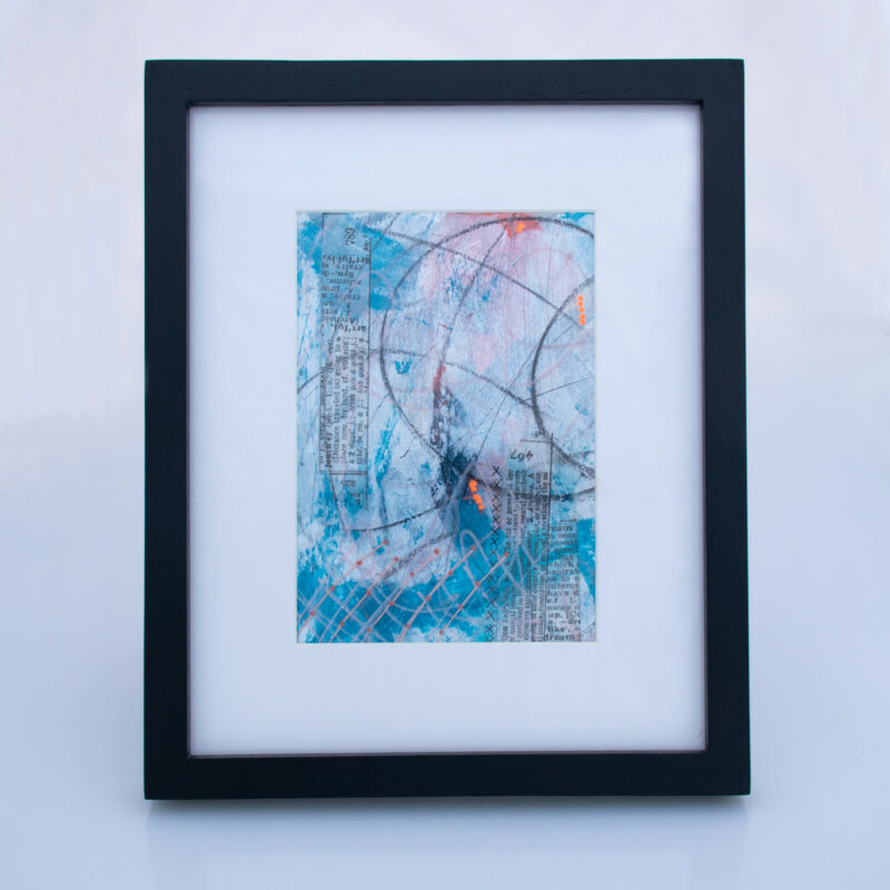 Image of First Frost No. 11, a mixed media painting by artist Heather Elliott
