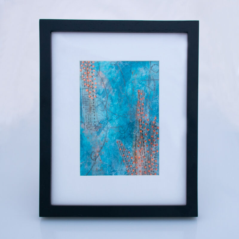 Image of First Frost No. 12, a mixed media painting by artist Heather Elliott