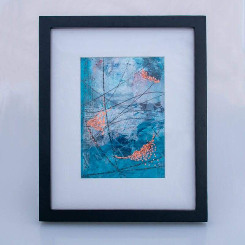 Image of First Frost No. 2, a mixed media painting by artist Heather Elliott