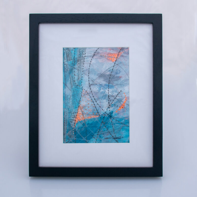 Image of First Frost No. 3, a mixed media painting by artist Heather Elliott