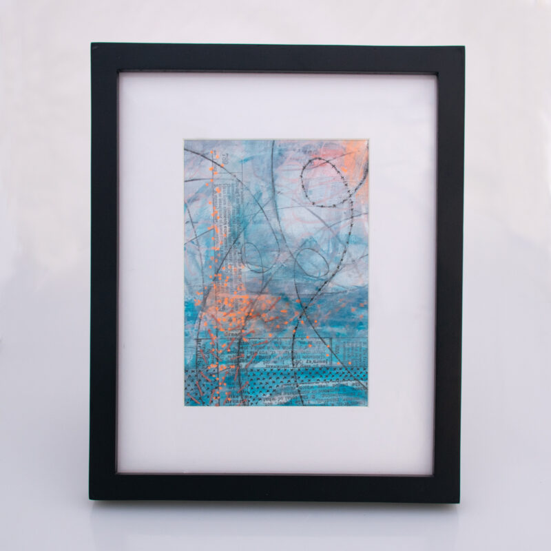 Image of First Frost No. 5, a mixed media painting by artist Heather Elliott