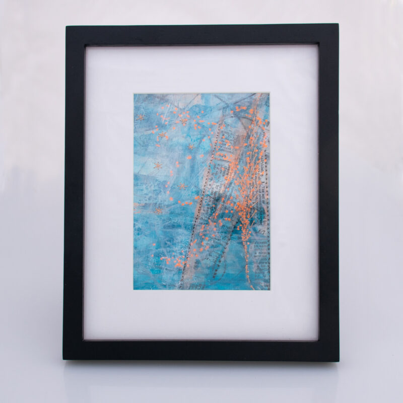 Image of First Frost No. 6, a mixed media painting by artist Heather Elliott