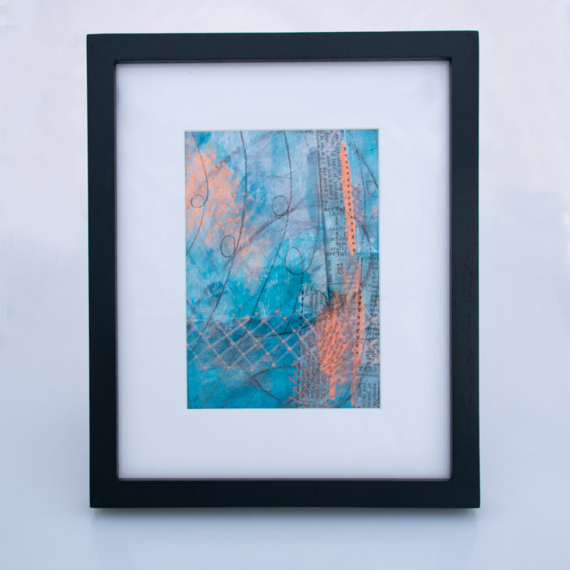 Image of First Frost No. 8, a mixed media painting by artist Heather Elliott