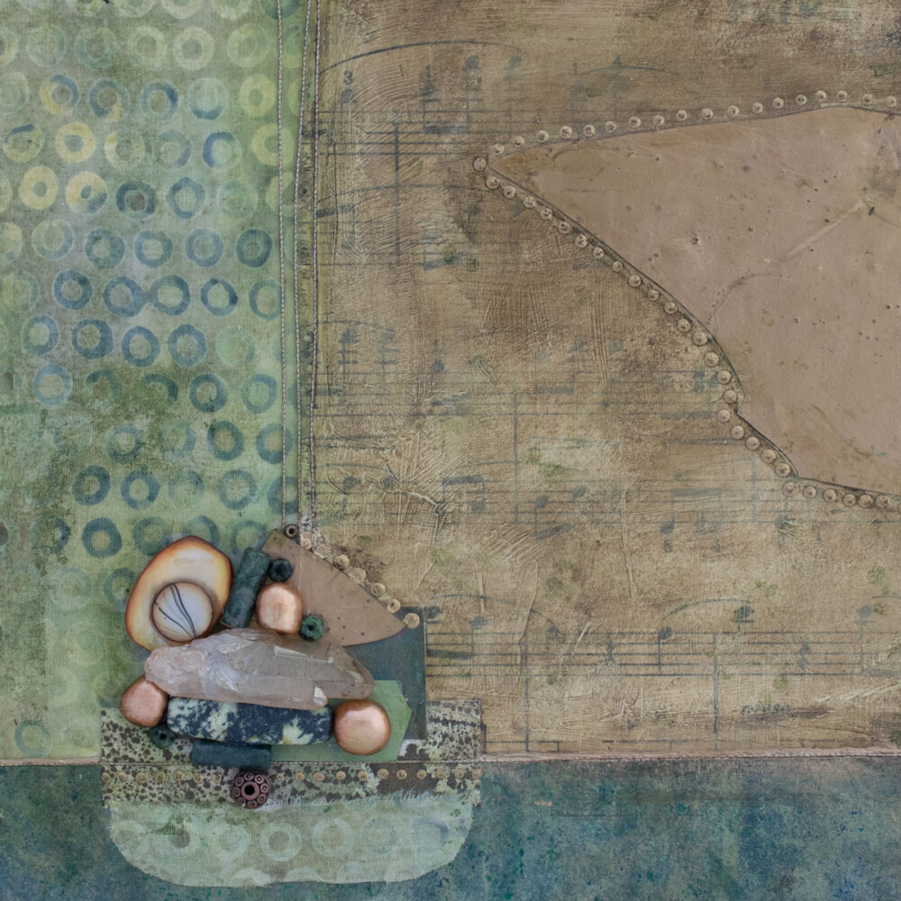 Image of Song of the Forest No. 11, a mixed media painting by artist Heather Elliott